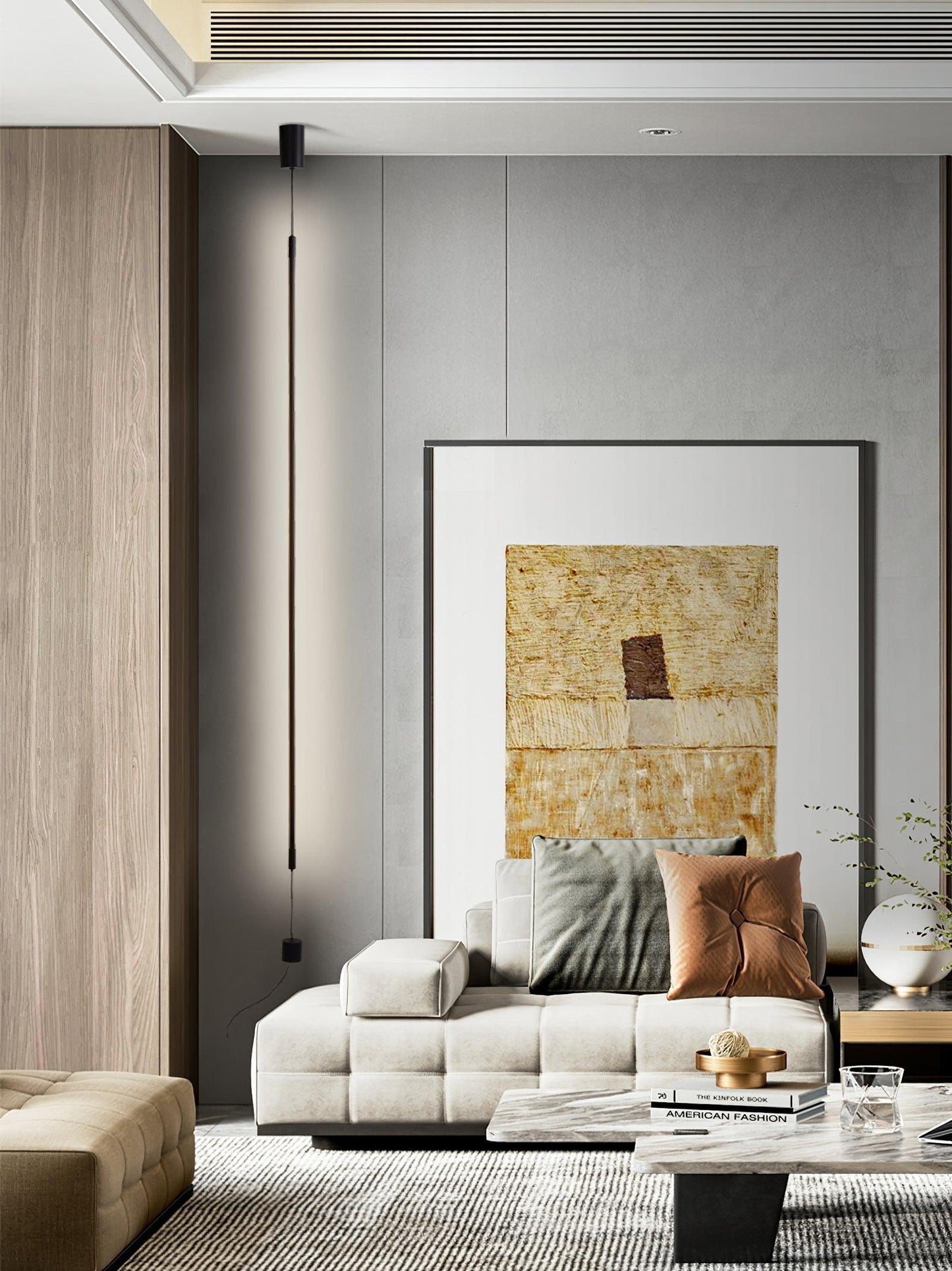 Slim line Cabinet Floor Lamp