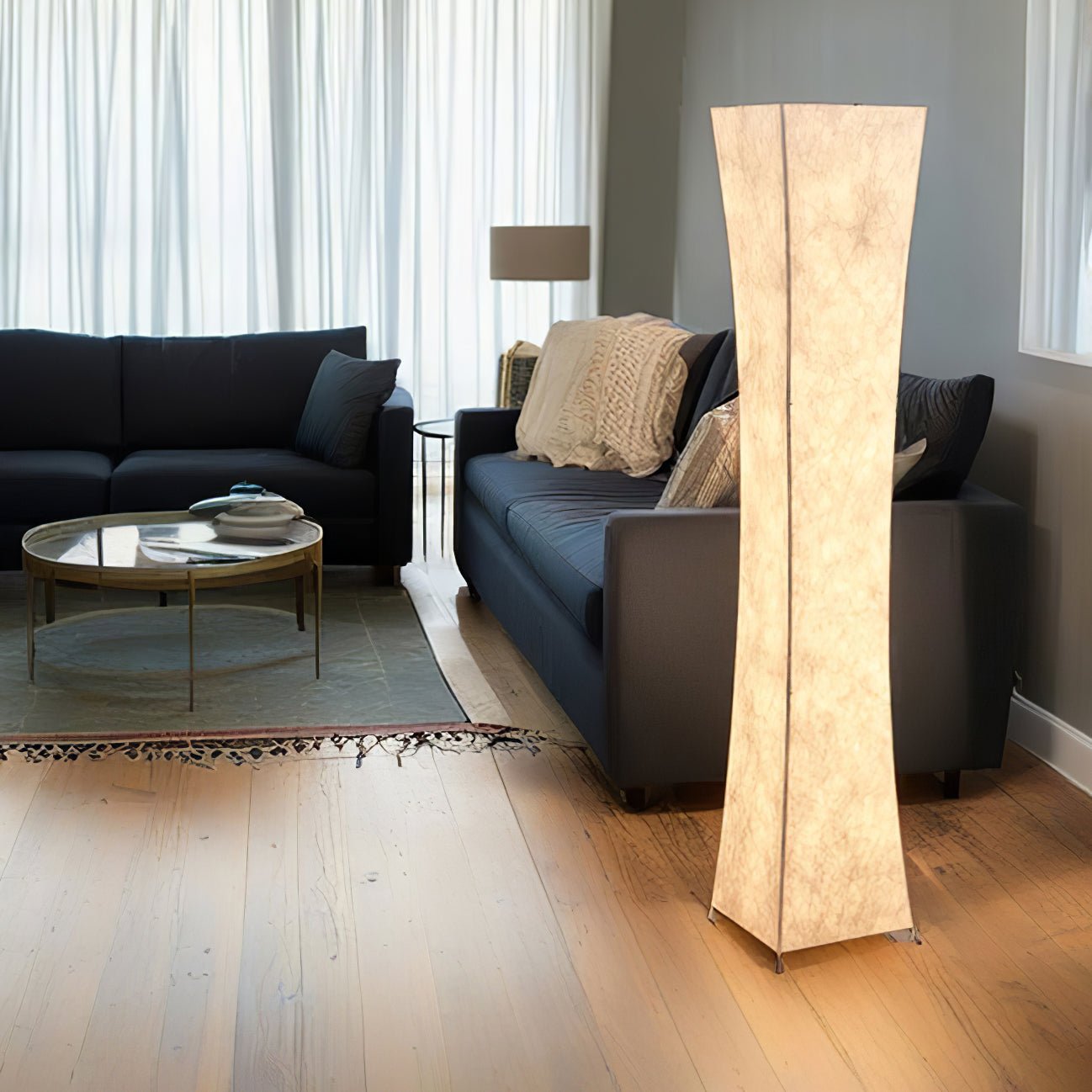 Slim Waist Tower Floor Lamp