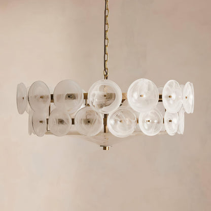 Solaris Disc Murano Chandelier