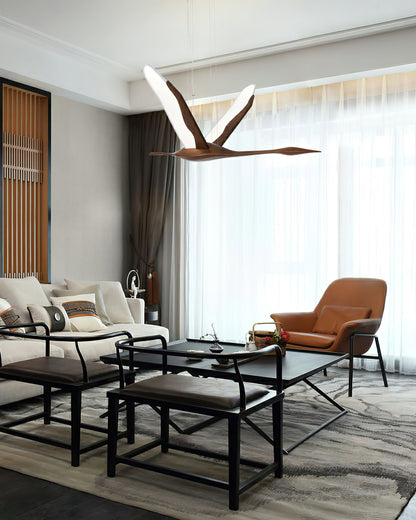 Solitude Crane Pendant Lamp