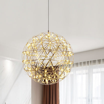 Gold Spark Ball Pendant Light