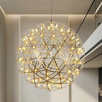 Gold Spark Ball Pendant Light