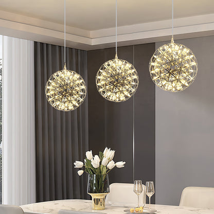 Gold Spark Ball Pendant Light