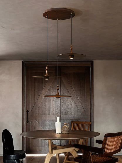 Spindle Disc Pendant Lamp