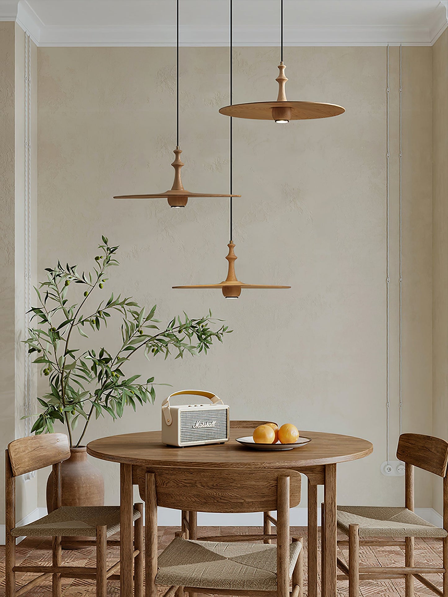 Spindle Disc Pendant Lamp