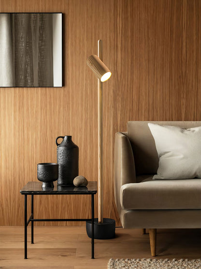 Spotlight Wood Floor Lamp