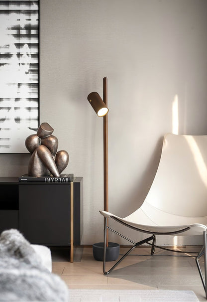 Spotlight Wood Floor Lamp