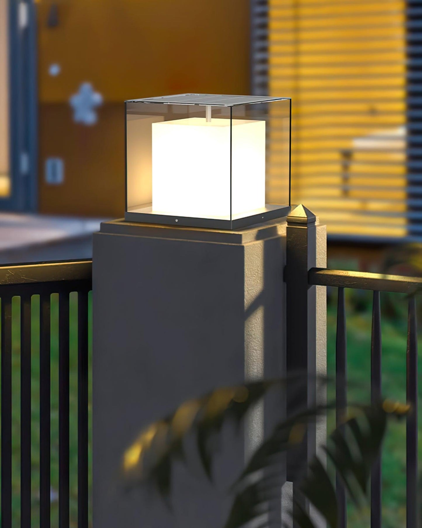 Square Box Outdoor Post Light