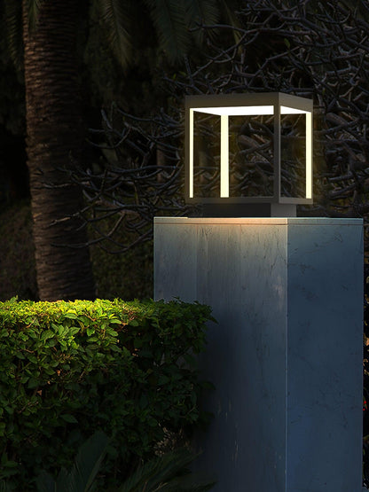 Square Frame Post Outdoor Light