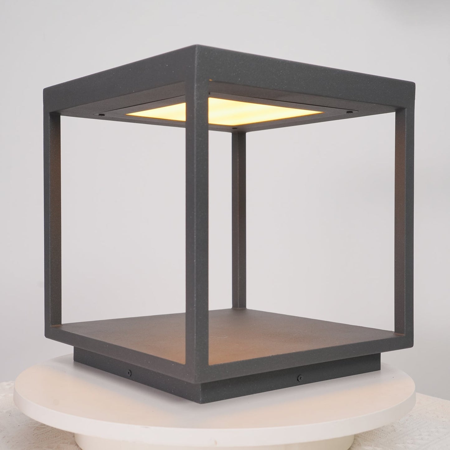 Square Frame Post Outdoor Light