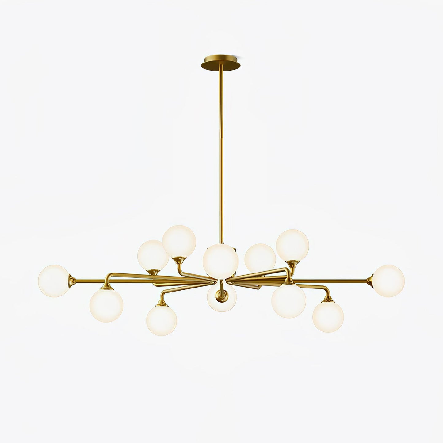 Staggered Glass Globes Chandelier