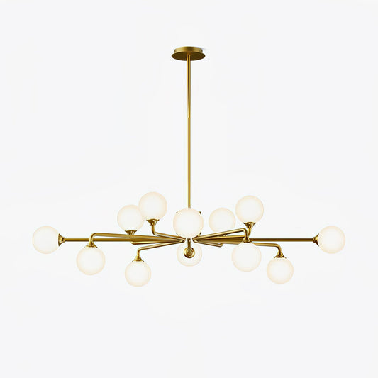 Staggered Glass Globes Chandelier