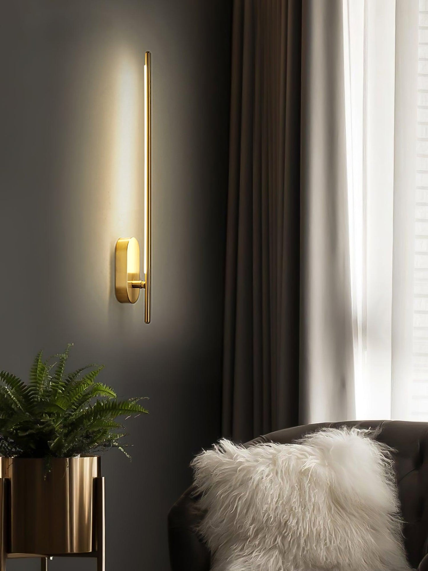 Stick Shaped Plug In Sconce