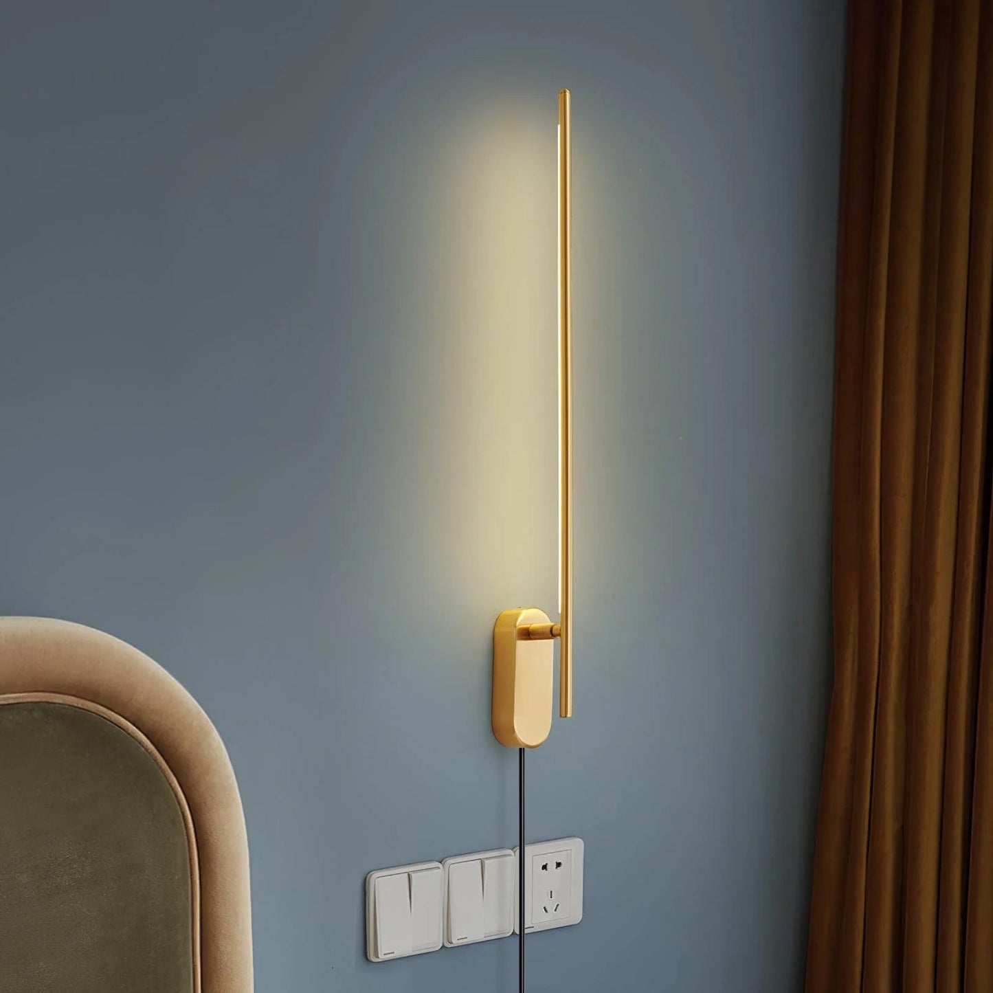 Stick Shaped Plug In Sconce