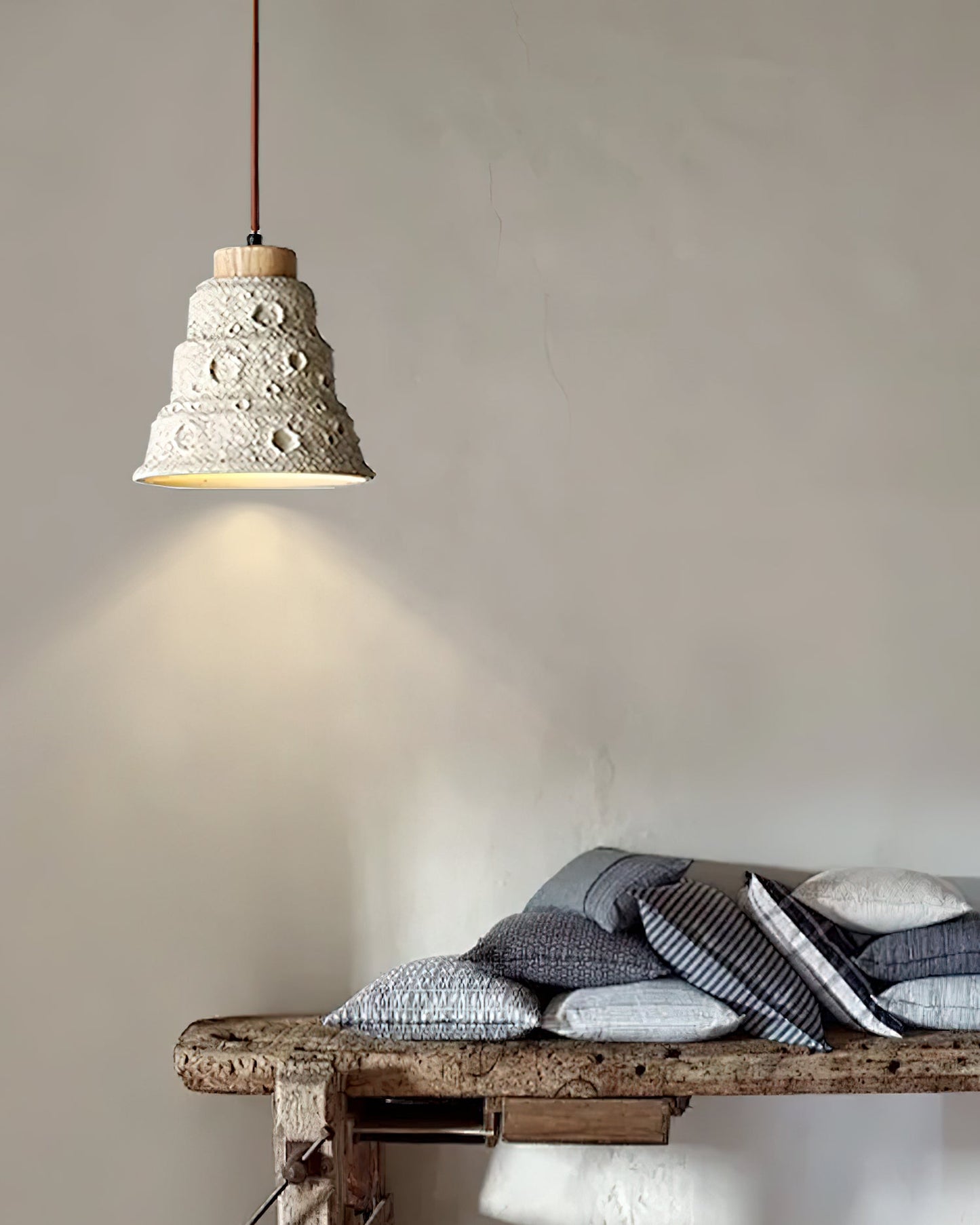 Stone Bell Pendant Light