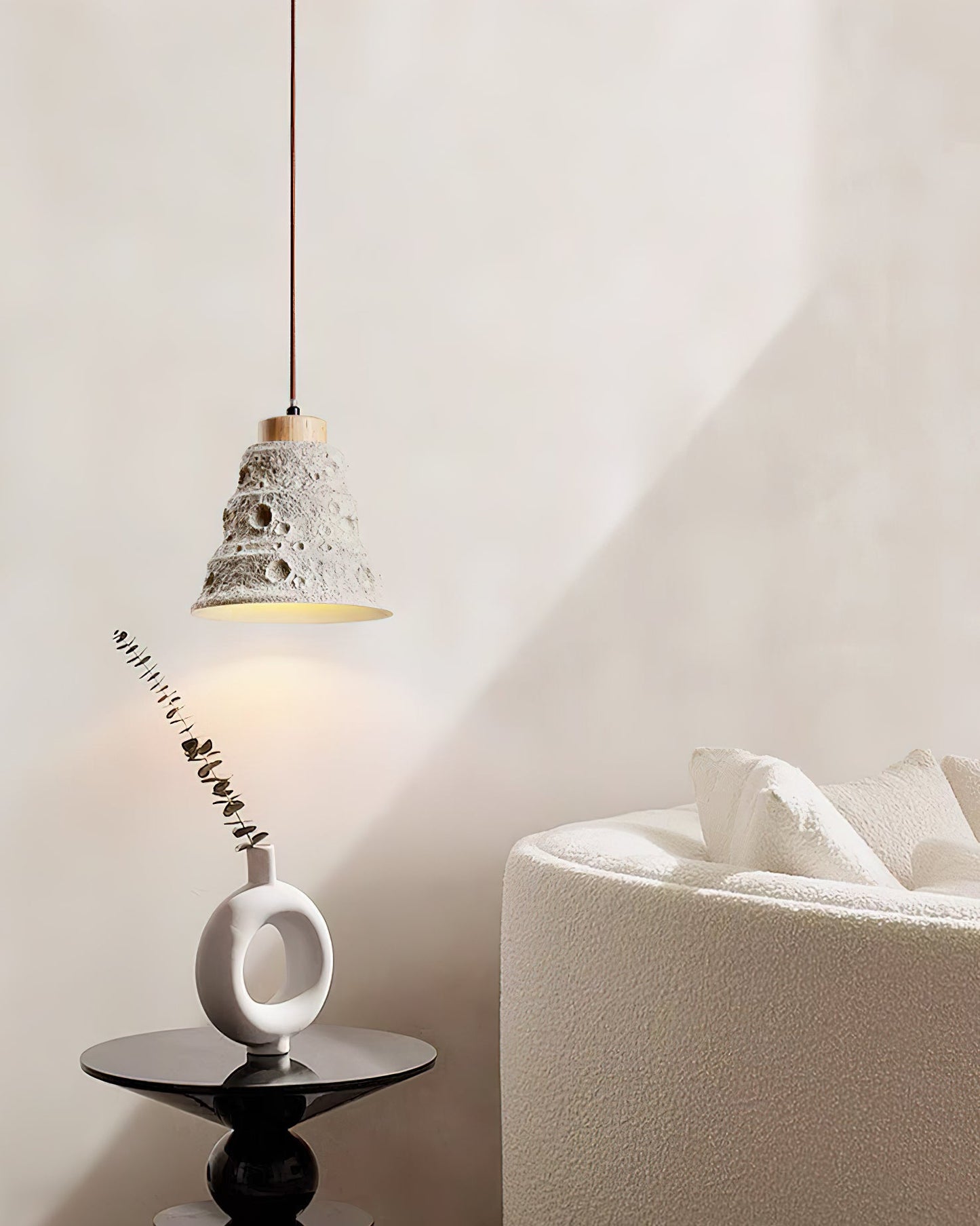 Stone Bell Pendant Light