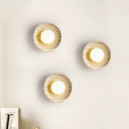 Stone Lunar Eclipse Wall Light