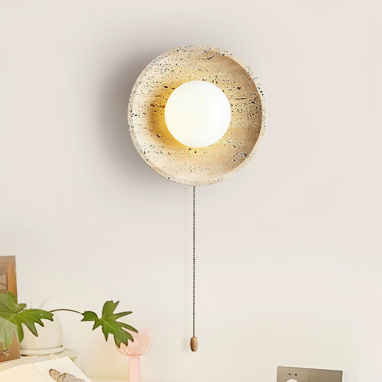 Stone Lunar Eclipse Wall Light