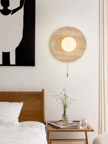 Stone Lunar Eclipse Wall Light