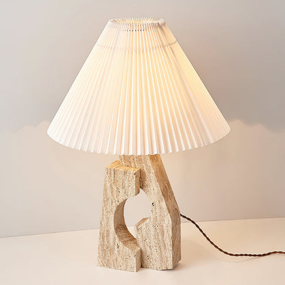 Stone Pillar Table Lamp