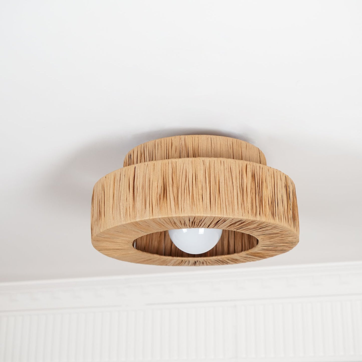 Straw Art Ceiling Lamp