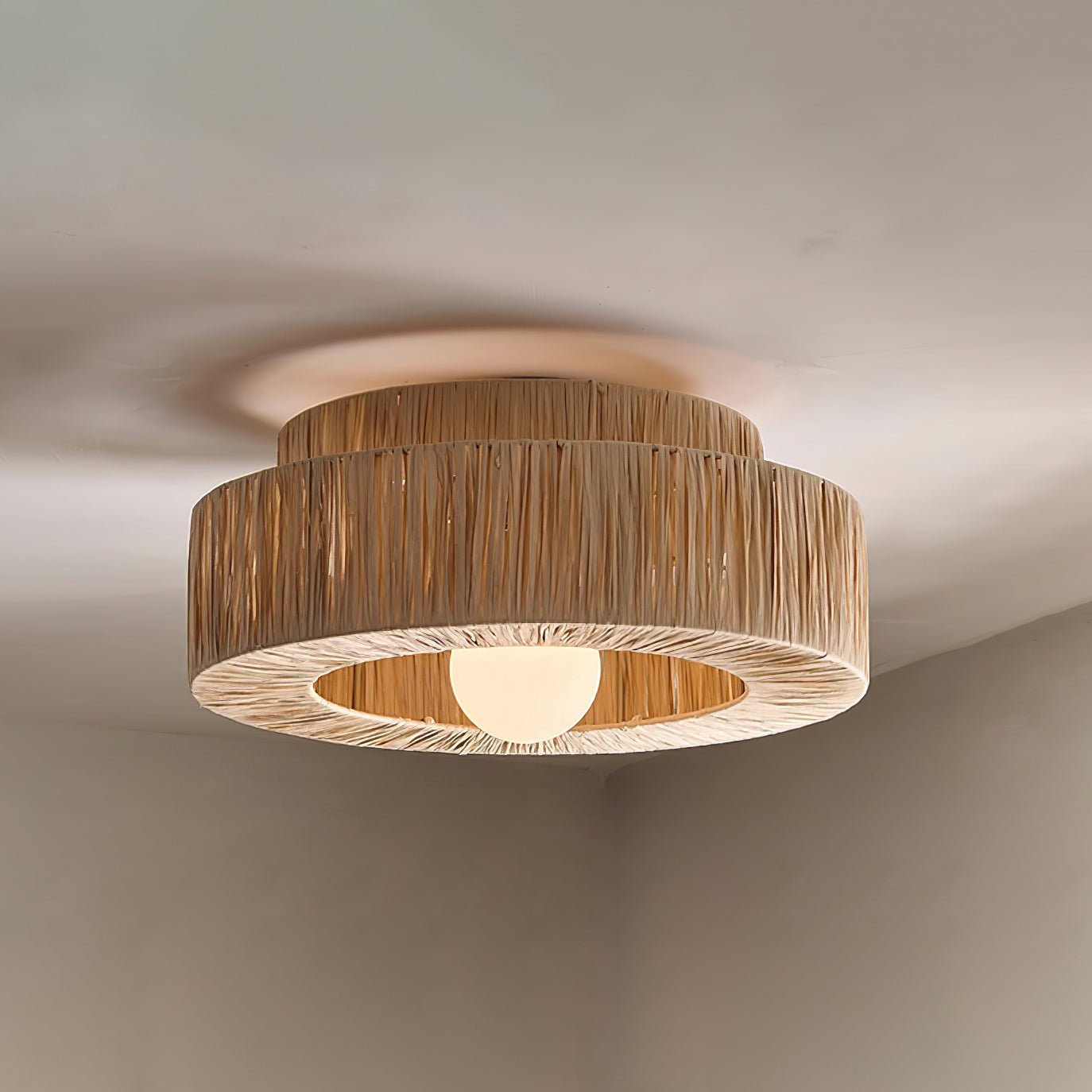 Straw Art Ceiling Lamp