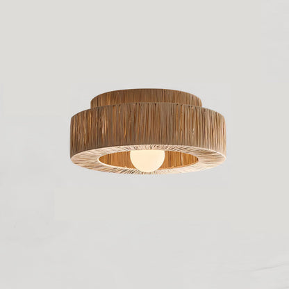 Straw Art Ceiling Lamp