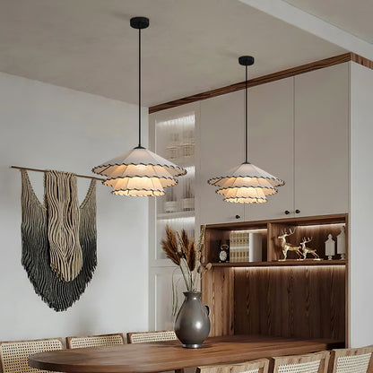 Lotus Leaf Fabric Pendant Light