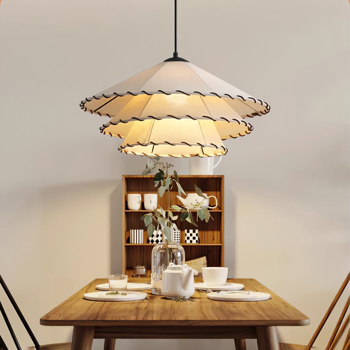 Lotus Leaf Fabric Pendant Light