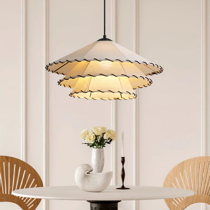 Lotus Leaf Fabric Pendant Light