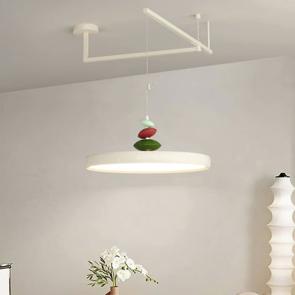 Swing Arm Stone Pendant Light