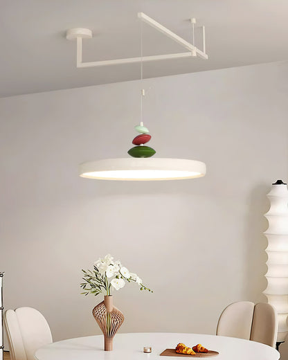 Swing Arm Stone Pendant Light