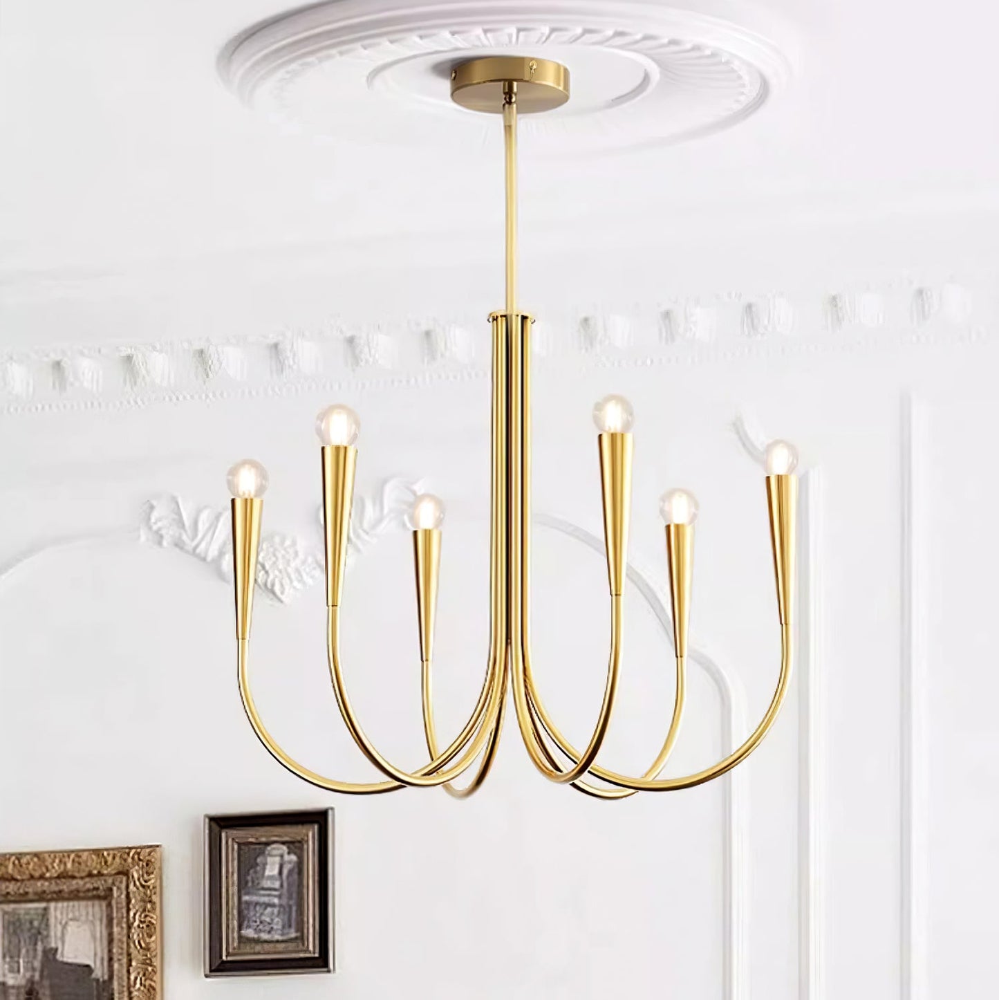 Swoop Arm Chandelier