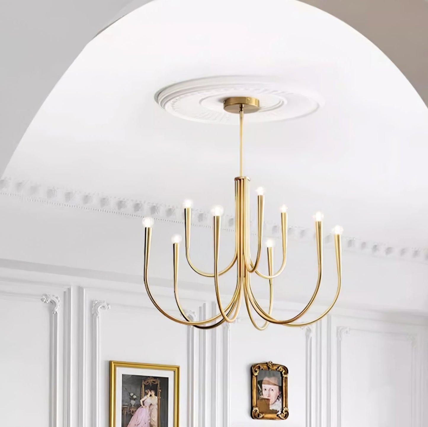 Swoop Arm Chandelier