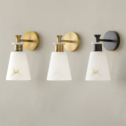 Tapered Alabaster Wall Sconce