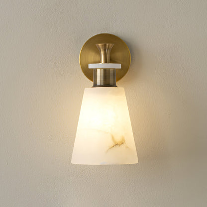 Tapered Alabaster Wall Sconce