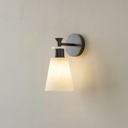 Tapered Alabaster Wall Sconce