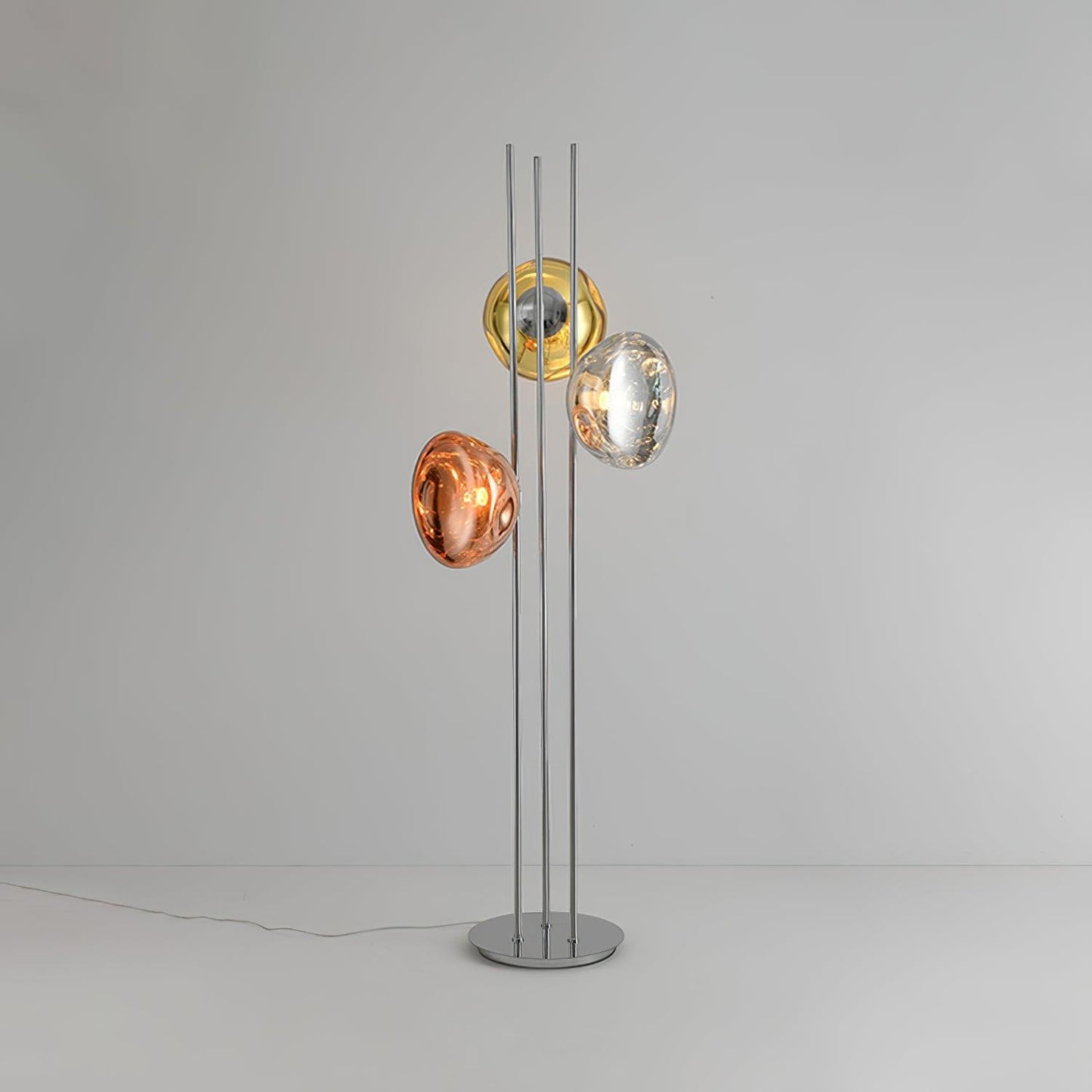 Three Lava Glass Floor Lamp