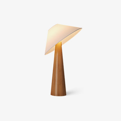 Tilt Hat Wooden Table Lamp