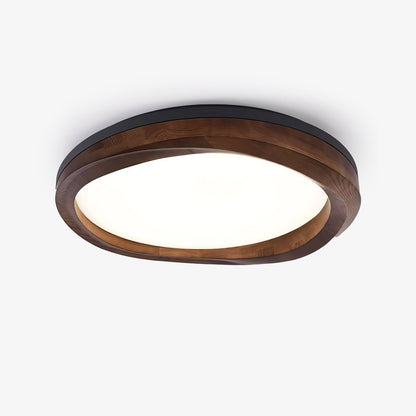 Timber Round Wood Ceiling Lamp