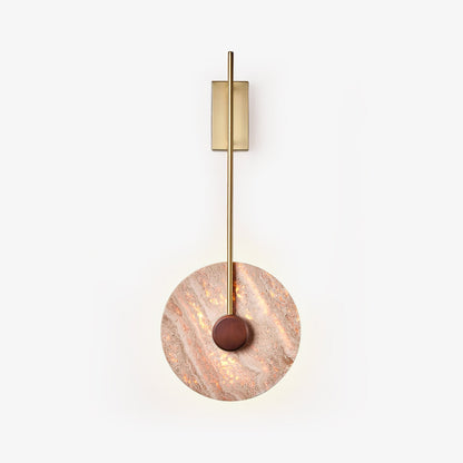 Travertine Disc Wall Lamp