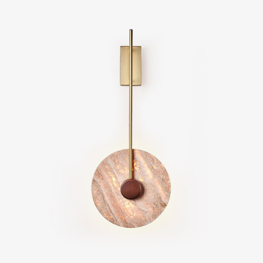 Travertine Disc Wall Lamp