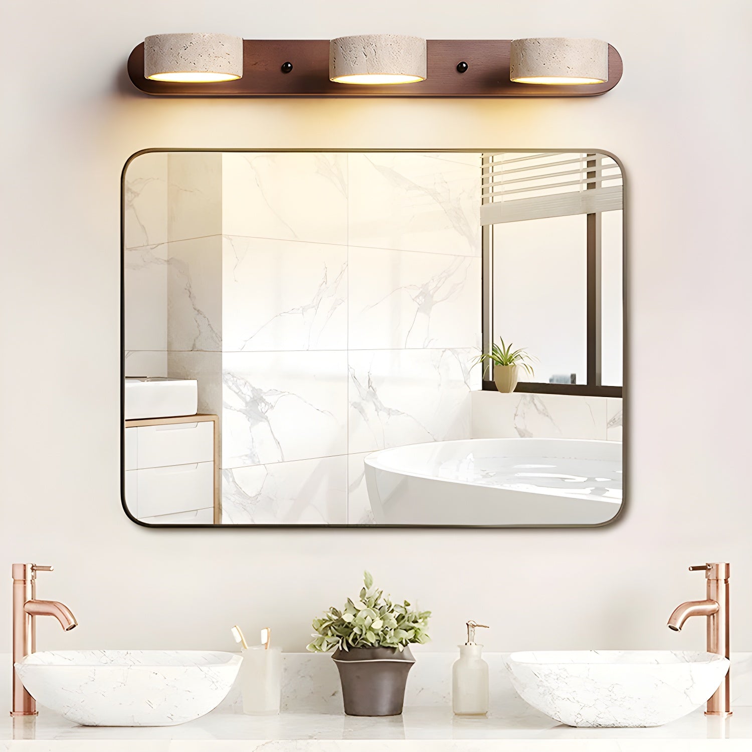 Travertine Duo Wall Light – CEENLI