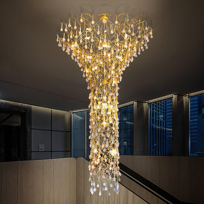 Tree Branch Staircase Chandelier
