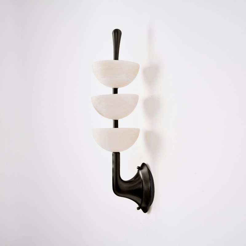 Triple Alabaster Wall Sconce