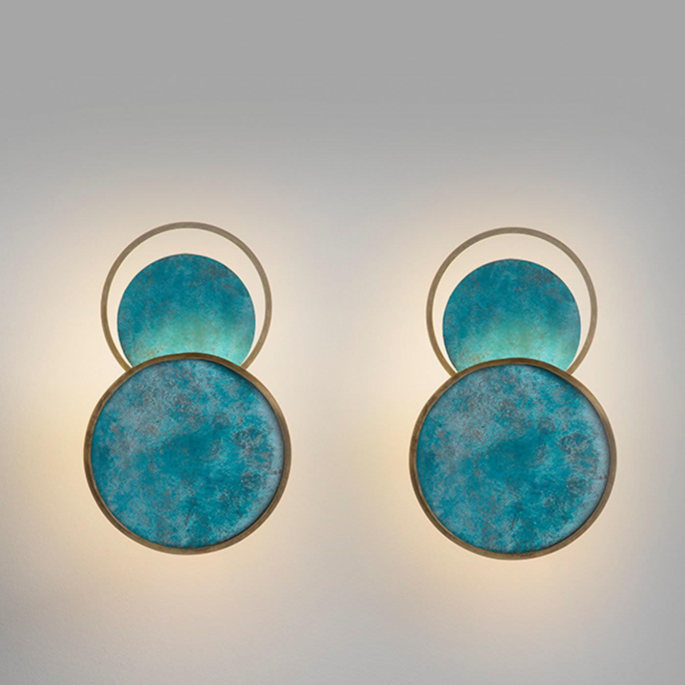 Turquoise Satellite Wall Lamp