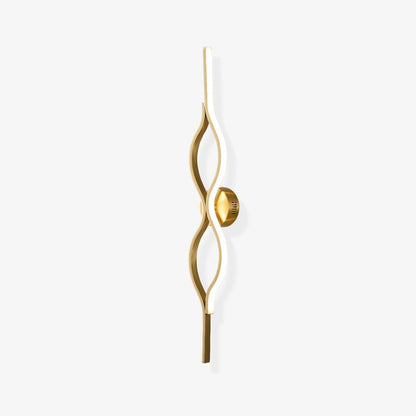 Twist Brass Wall Light