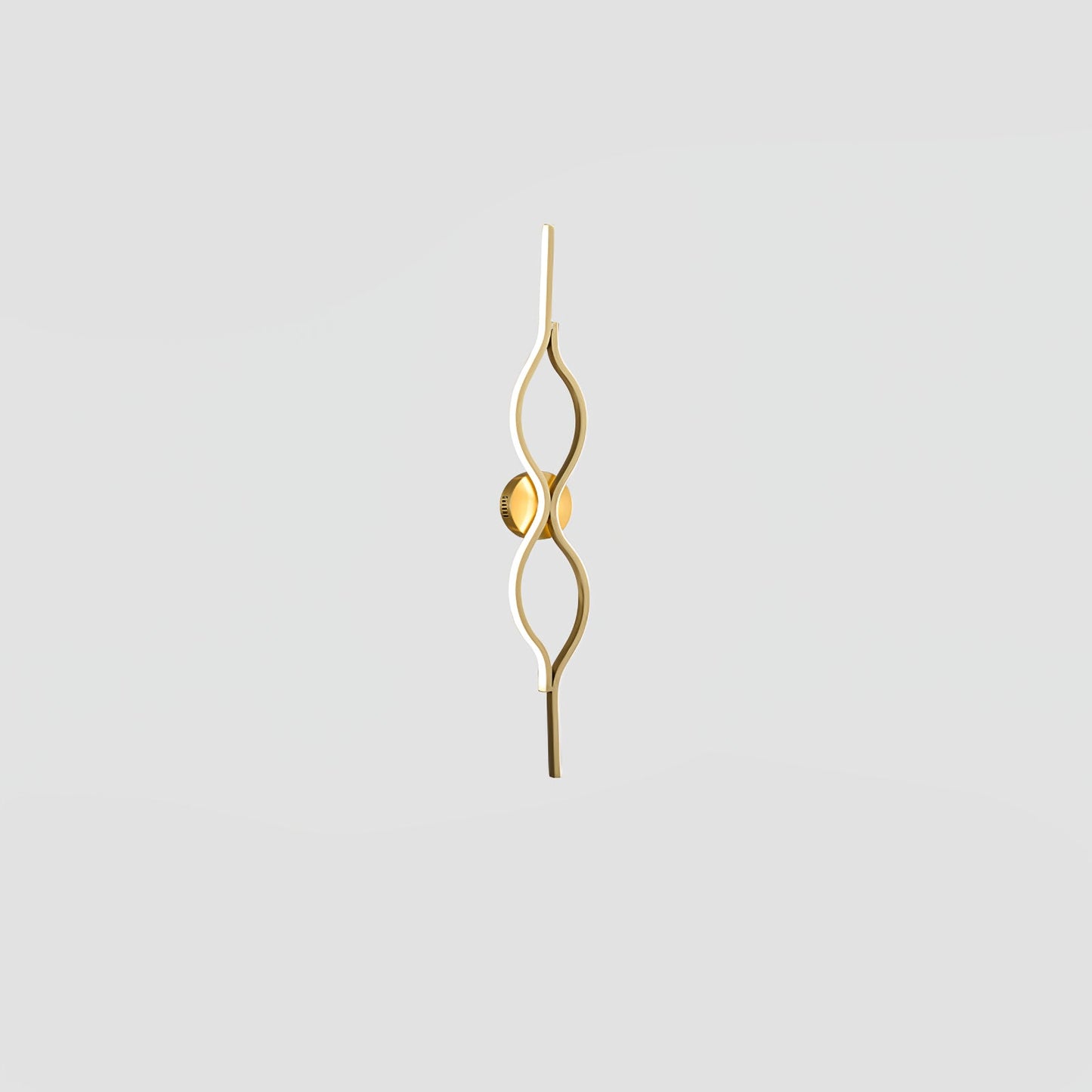 Twist Brass Wall Light