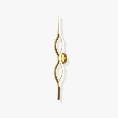 Twist Brass Wall Light