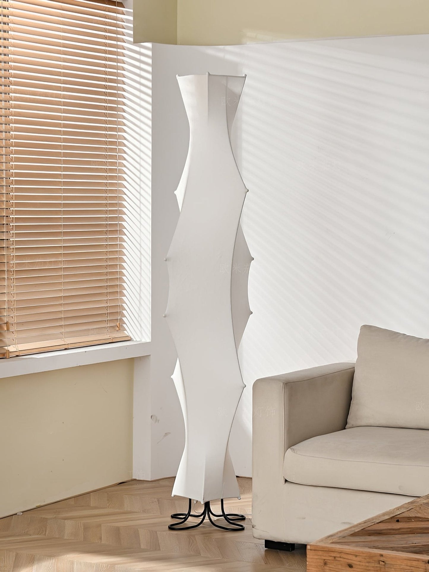 Twist Silk Floor Lamp